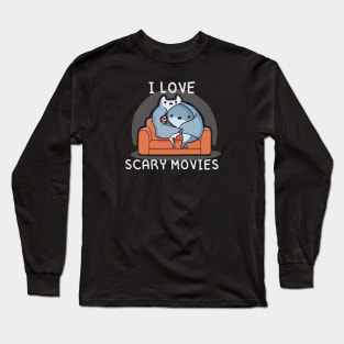 I love scary movies Long Sleeve T-Shirt